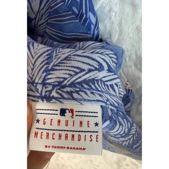Cubs MLB x Tommy Bahama Lot of 2 Blue Tropical Baseball Button Down Shirts XXL - Picture 9 of 16